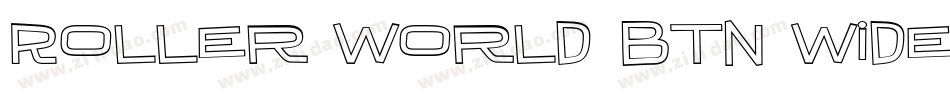 Roller World BTN Wide Bold Out字体转换